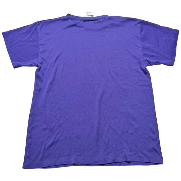 Vintage 80s NORFIN Troll Purple/Pink T-Shirt - Graphic Tee Retro Cartoon - M - Picture 6 of 12